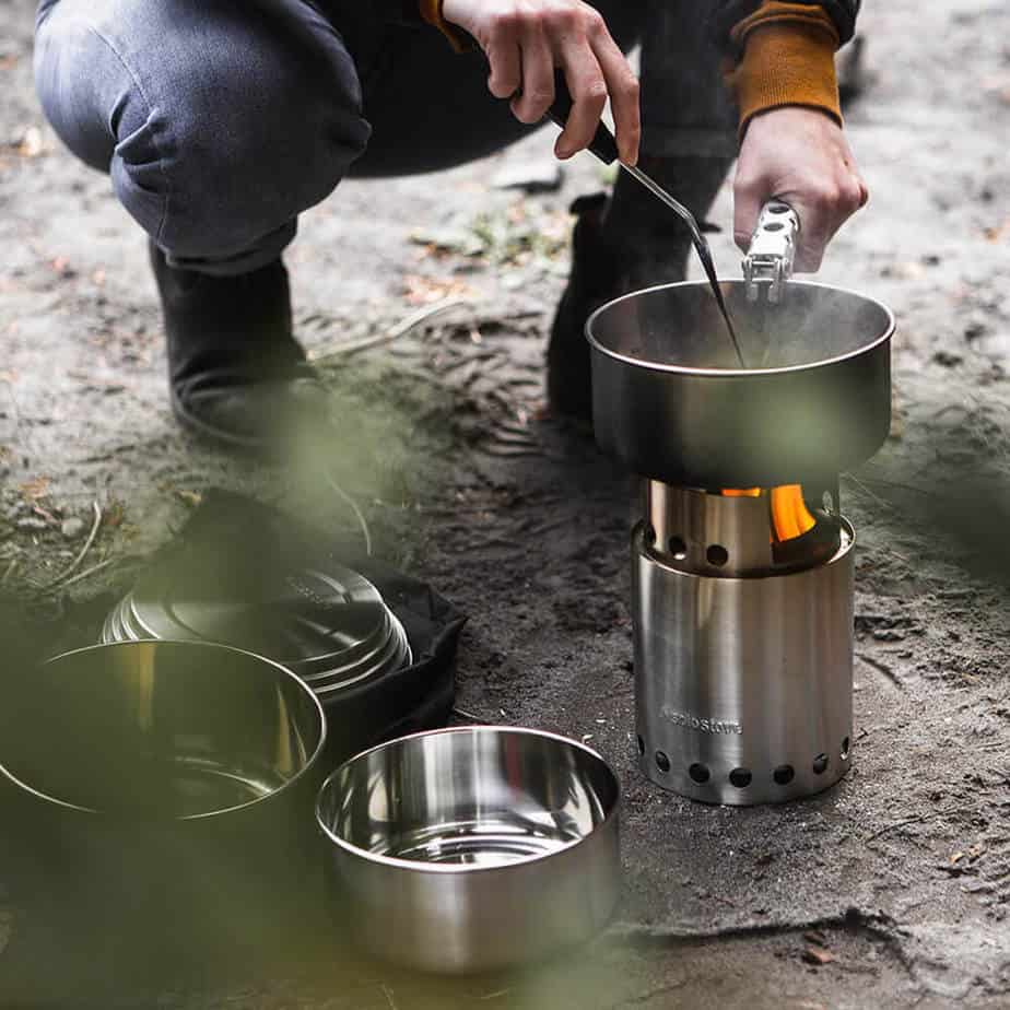 3 pot set from solo stove for good combo backpacking pot set