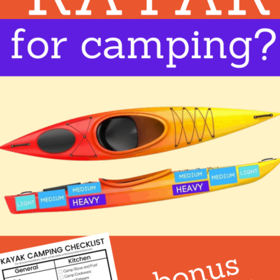 how to pack a kayak for camp