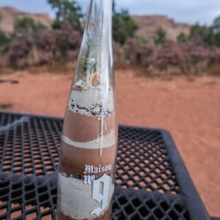 desert sand landscape wine bottle craft