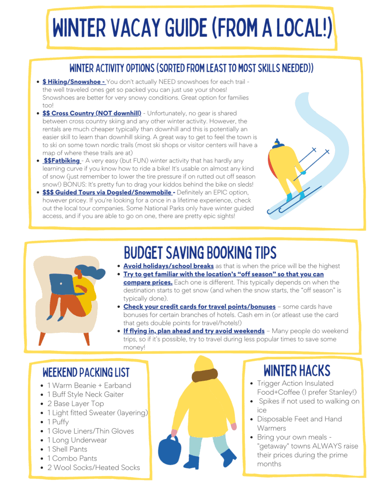 9 Tips for an AMAZING Snowy Winter Vacation (and how to actually stay