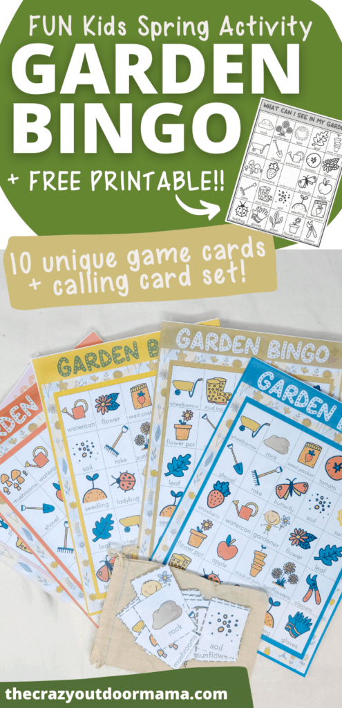 printable kids spring gardening activity plus free printable garden scavenger hunt