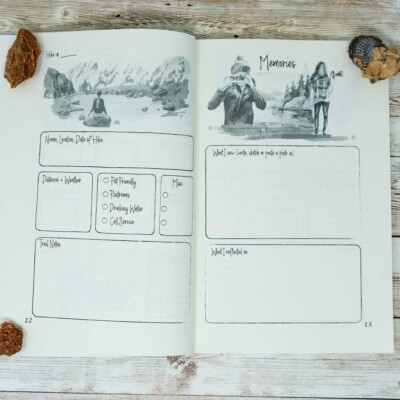 womens hiking journal gift for camping