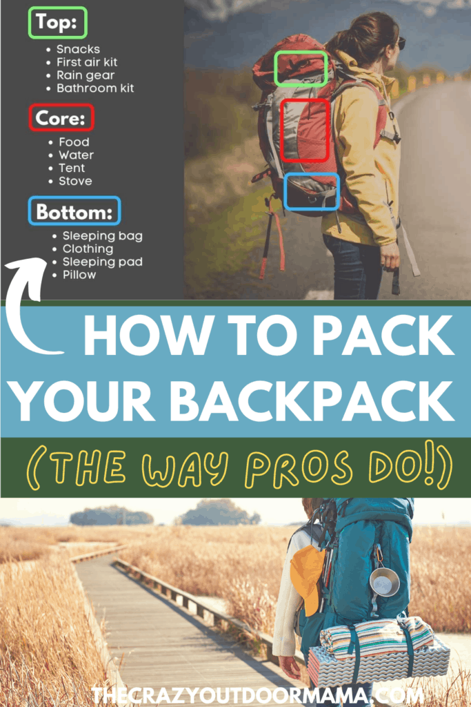 how to pack your backpack for camping and hiking with pictures