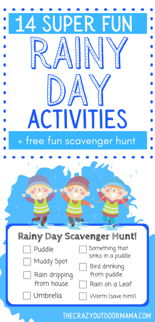 rainy day ideas for kids scavenger hunt