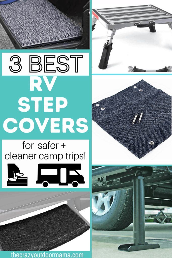 Carpet for RV Steps Trailer Step Covers Gekufa 22 in Wide RV Step Covers Wrap Around RV Wrap Around Step Covers Camper RV Step Rug 