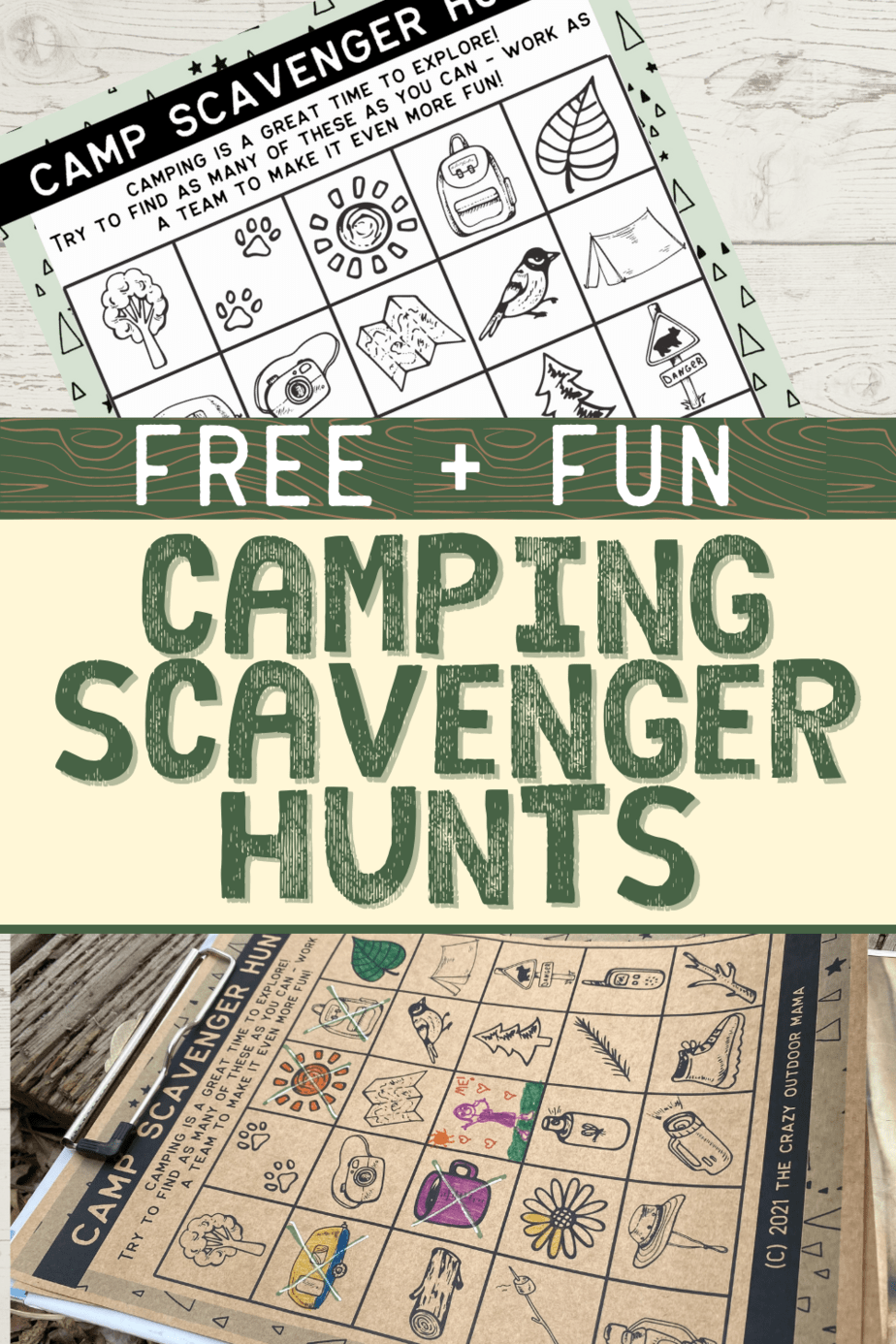 Free Printable Camping Scavenger Hunt