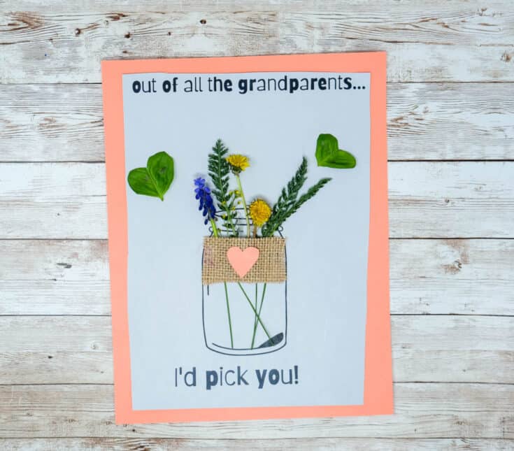 printable card for grandma with nature