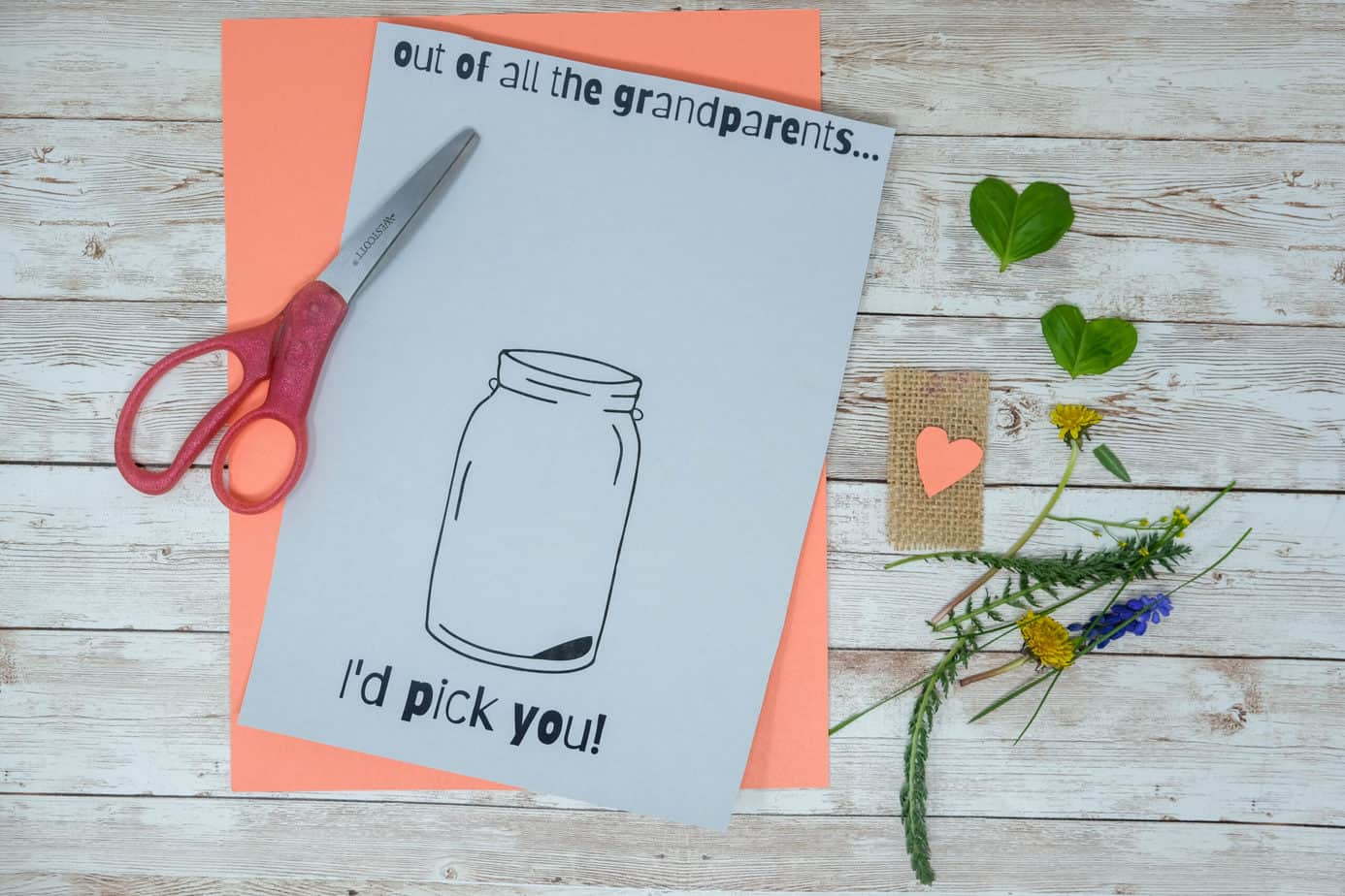 nature craft for mom or grandma