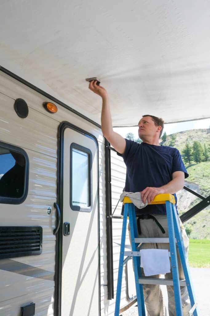 cleaning rv awning 