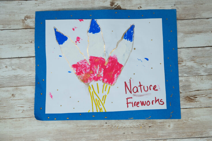 4th of july outdoor nature based craft