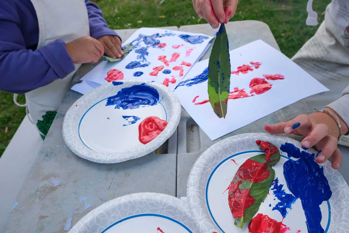 patriotic nature leaf crafts for kids