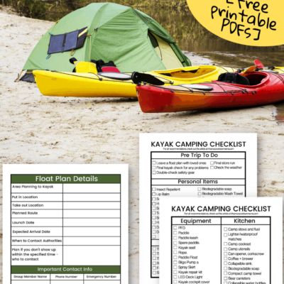 free checklists to get ready for first kayak camping trip