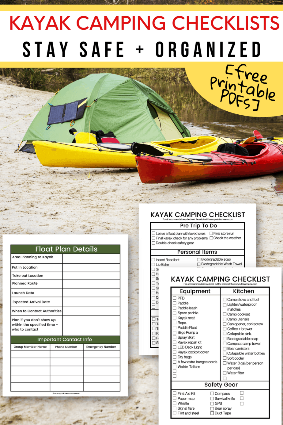 kayak camping trip essentials