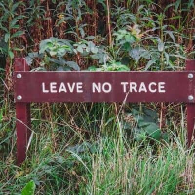 how to leave no trace while kayak camping