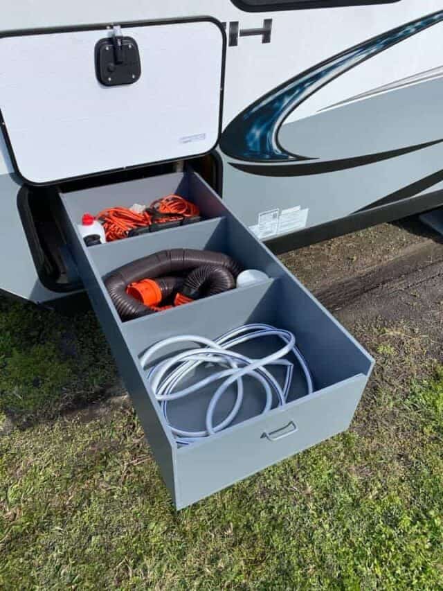 DIY Sliding Bin for Outdoor RV Storage Compartments Story
