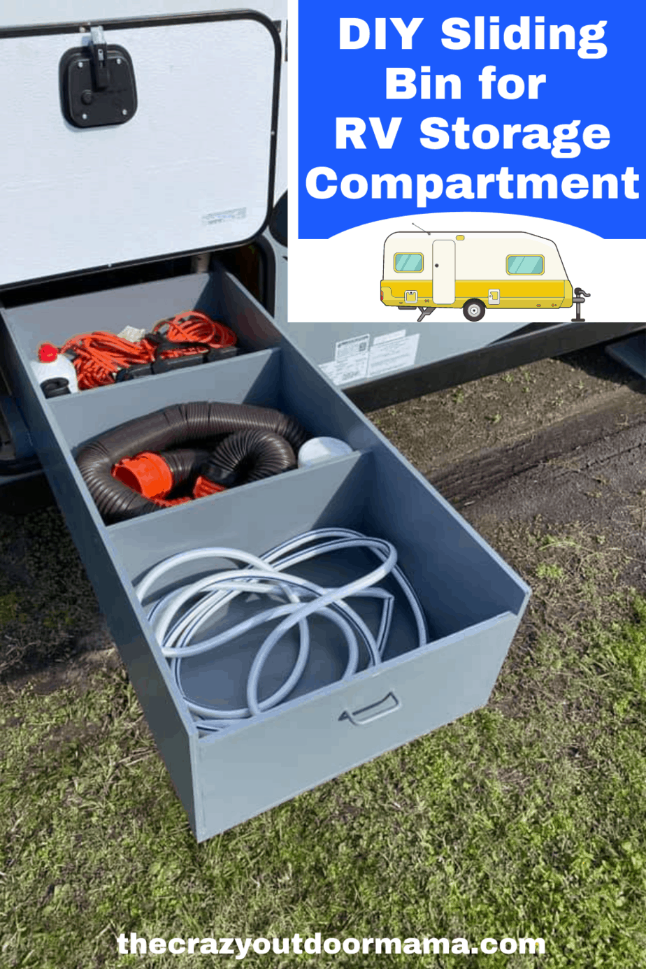 DIY Sliding Bin for Outdoor RV Storage Compartments (pics included
