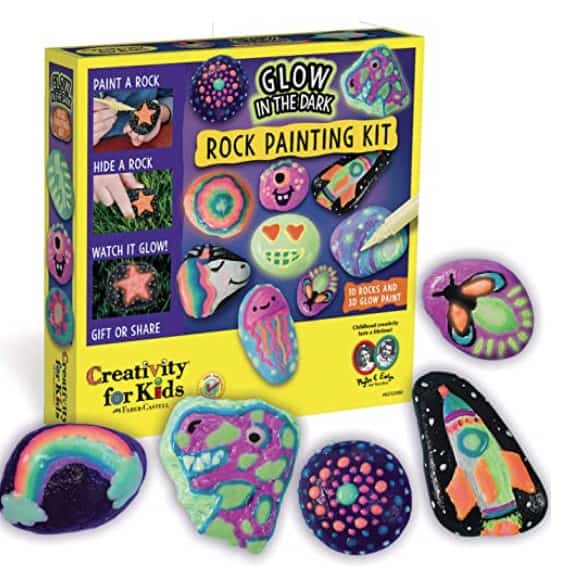 glow in the dark rock painting kids for kids