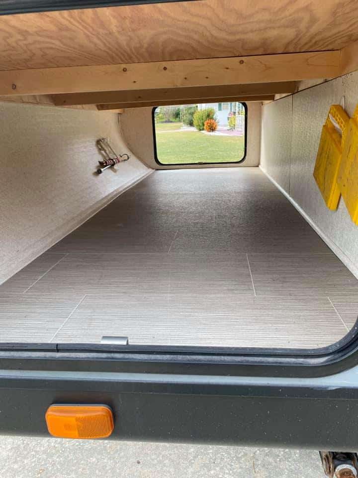 clear out storage compartment in camper