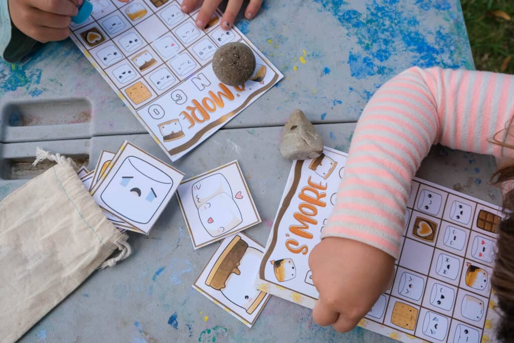 fun printable camping themed game for preschoolers camp week