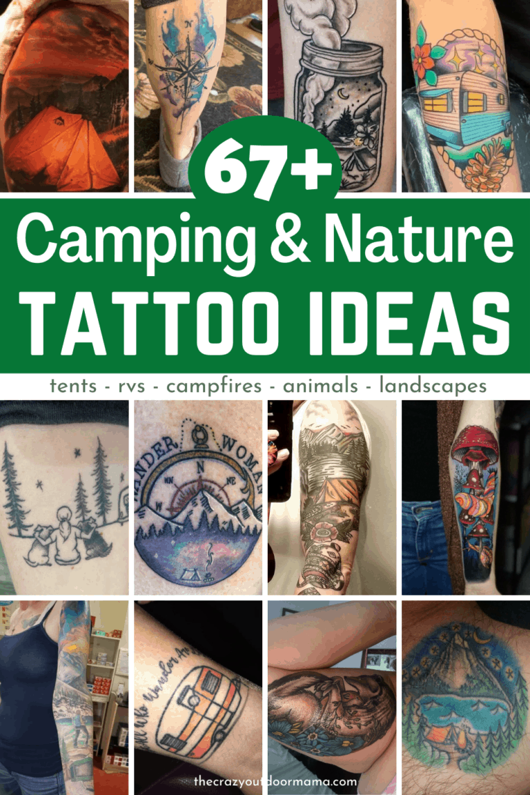 67 Epic Camping Tattoo Ideas People Love 43! The Crazy Outdoor Mama