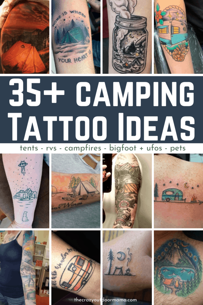 35 camping and tattoo ideas pinterest