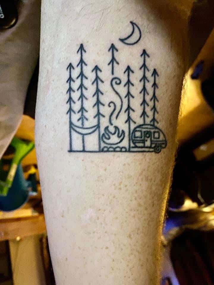 67 Camping and Nature Tattoo Ideas - Tents, RVs, Bears, Campfire and More! – The Crazy Outdoor Mama