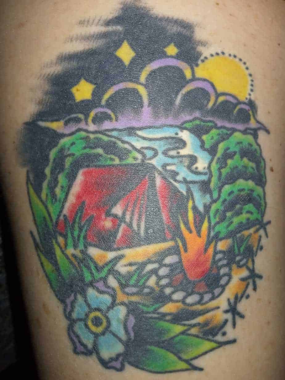67 Epic Camping Tattoo Ideas People Love 43! The Crazy Outdoor Mama
