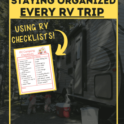 RV PACKING CHECKLISTS