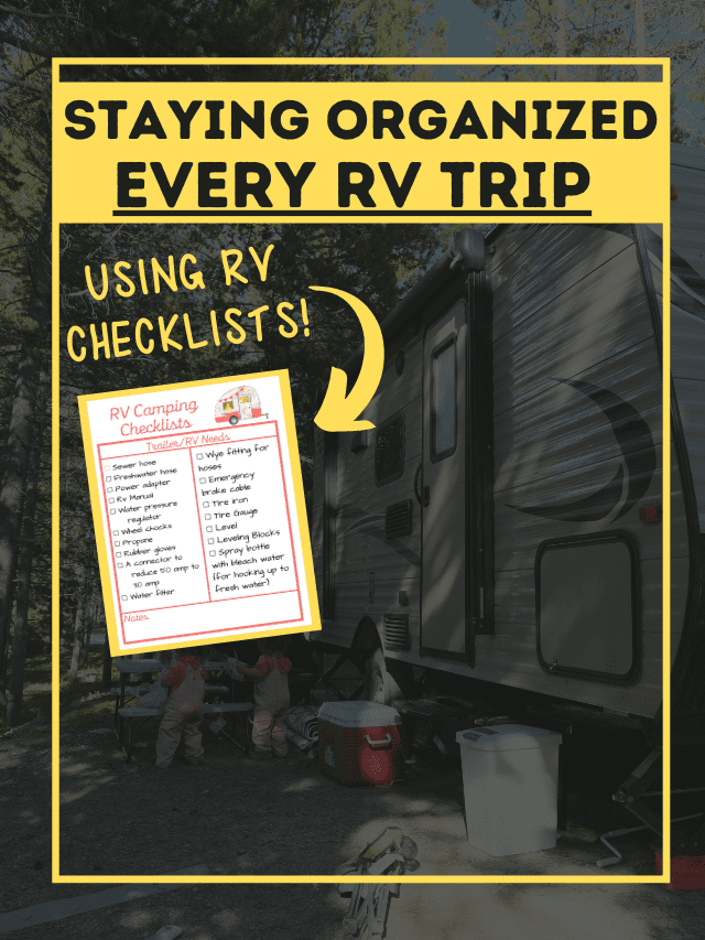 Staying Organized using RV Checklists – Printable and Handy!