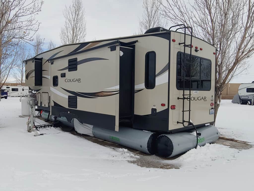 how to winterize camper with rv airskirt