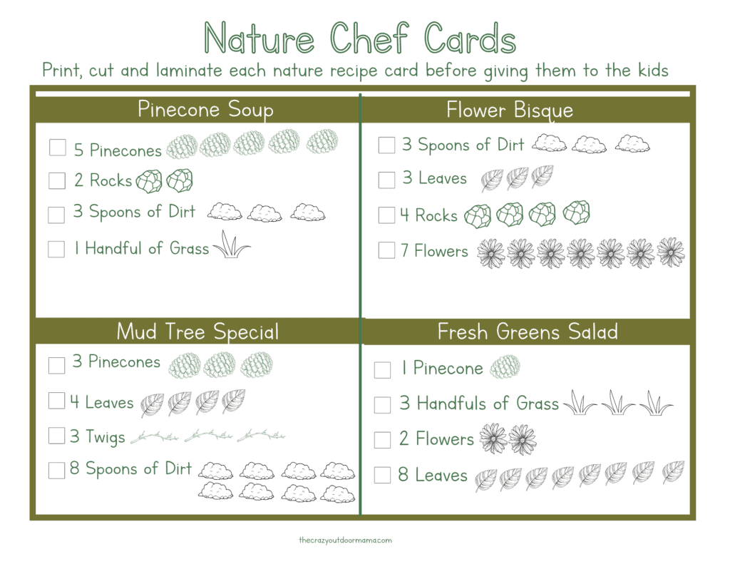 nature soup cards for camp
