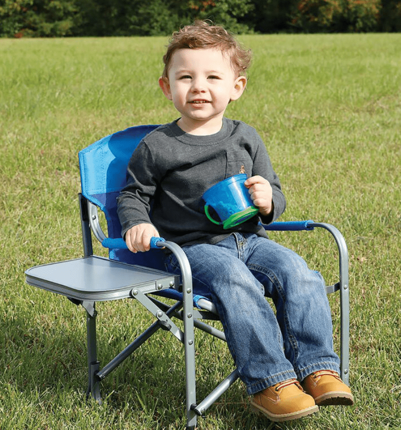 kids directors chair with  tray