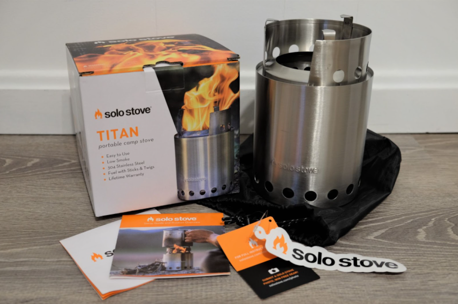 solo stove titan review and test boiling water and cooking