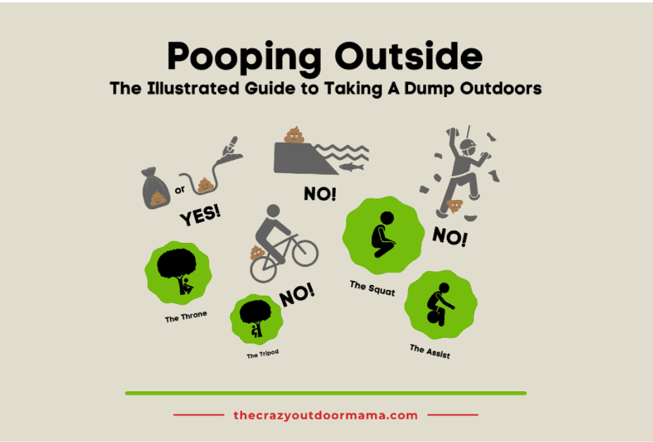 Pooping Outside | The Illustrated Guide to Taking A Dump Outdoors – The Crazy Outdoor Mama