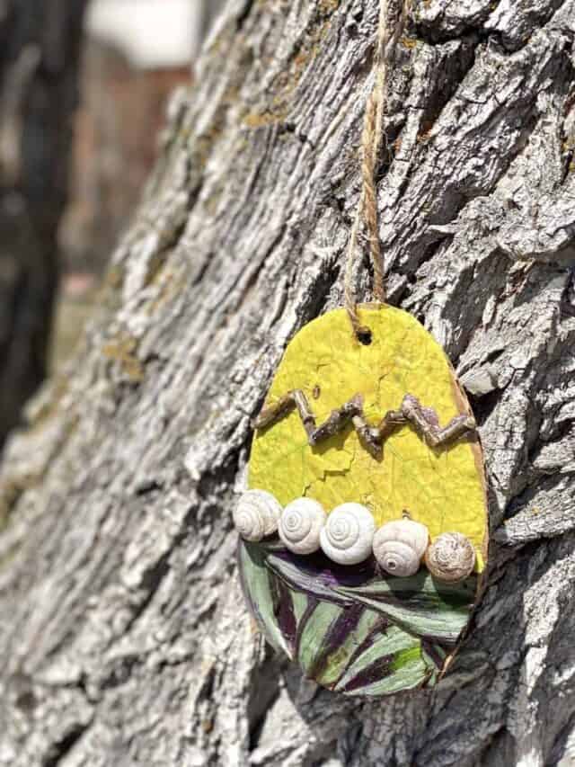 Hanging Nature Easter Egg Craft for Kids Story