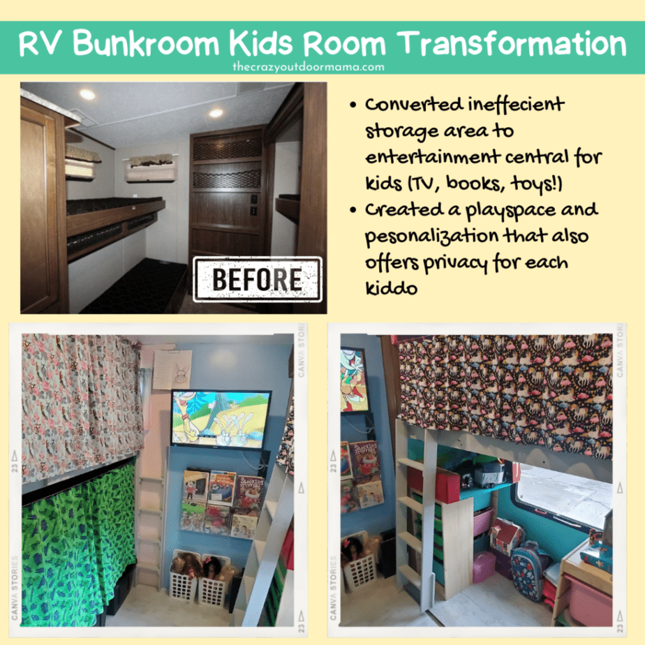how to decorate rv bunkroom for kids play area