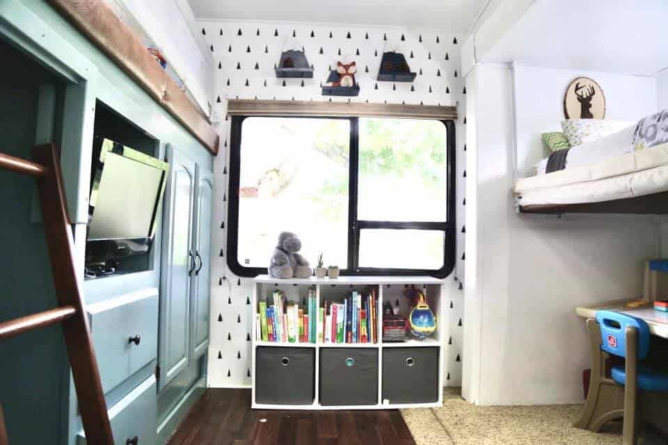 kids bunk house design with storage and 