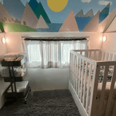 13 Creative RV Nursery Ideas + RV Camp Sleep with Baby Tips! Story Poster Image