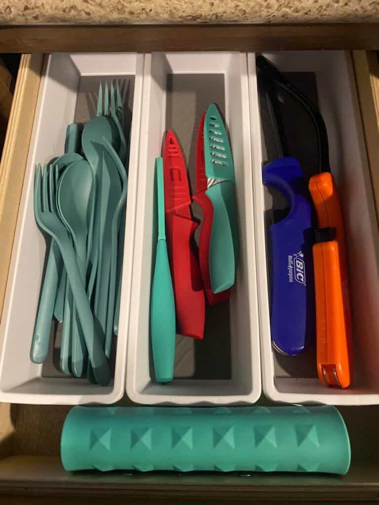 kitchen drawer organizer for camper