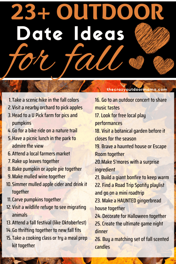 fall outdoor date ideas liste