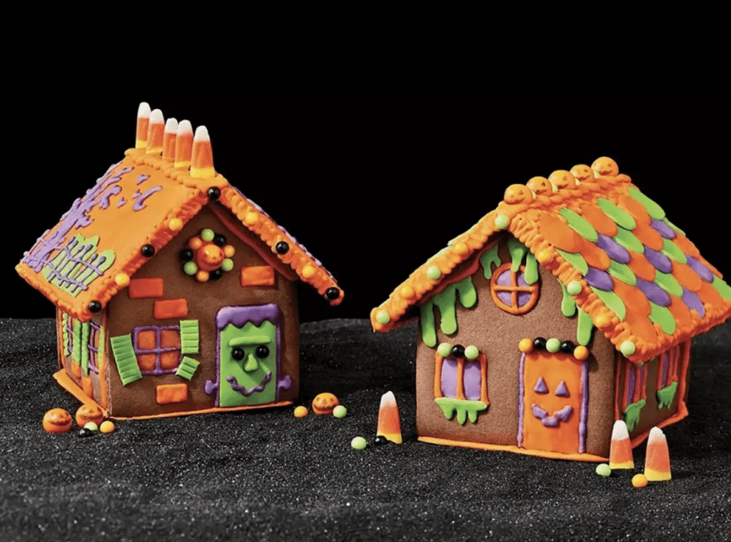 haunted gingerbread house kit for couples date night in fall