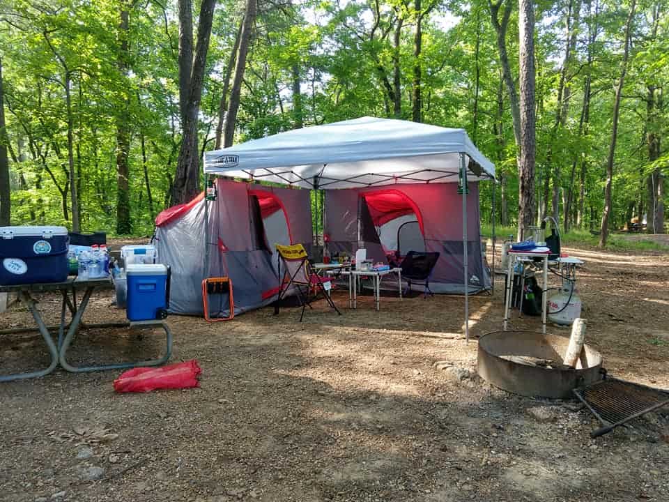 sunshade tent camping idea