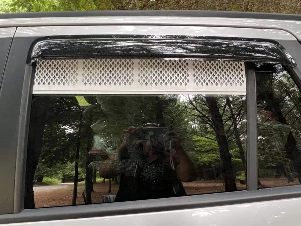 diy window vent for car camping