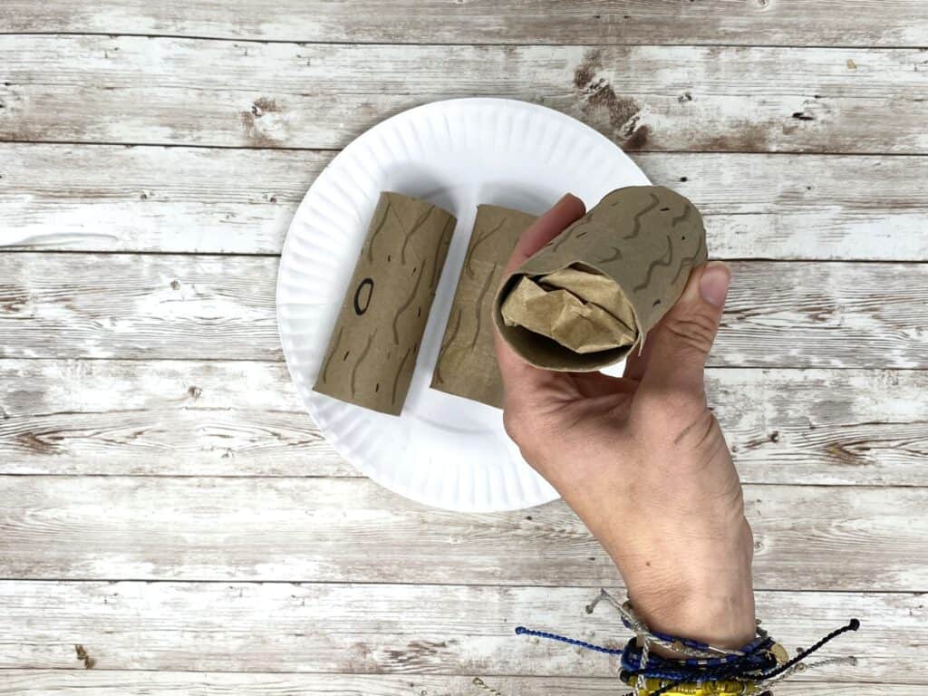 how to make toilet paper roll logs not look empty