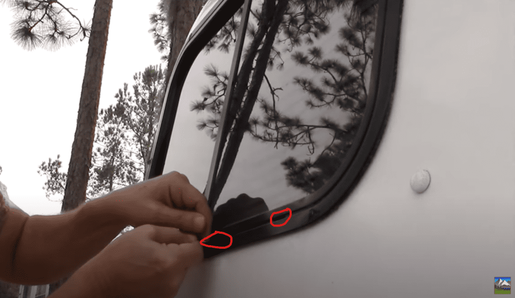 how to clean weep hole drain in rv window