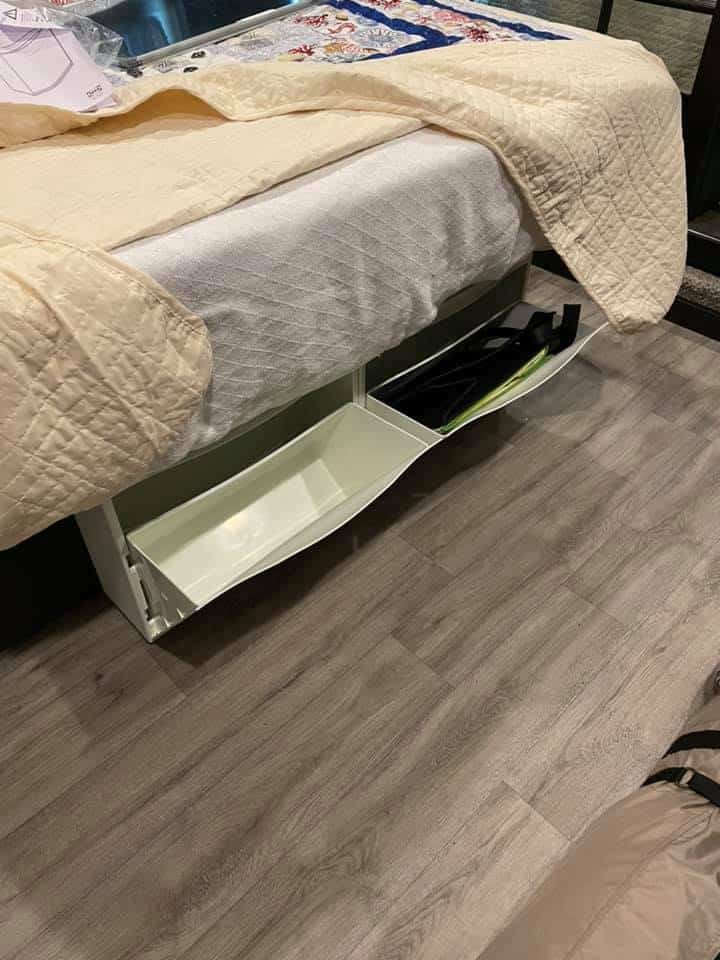 under bed hidden storage