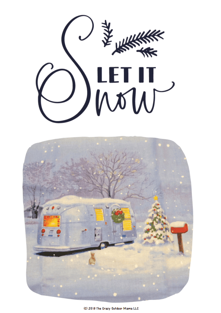 19 FREE Christmas Camping Printables (Wall Art, Cards and Tags!) – The