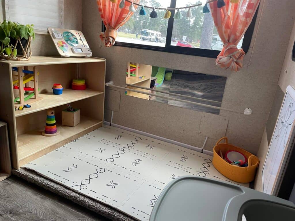montessori kids space in rv