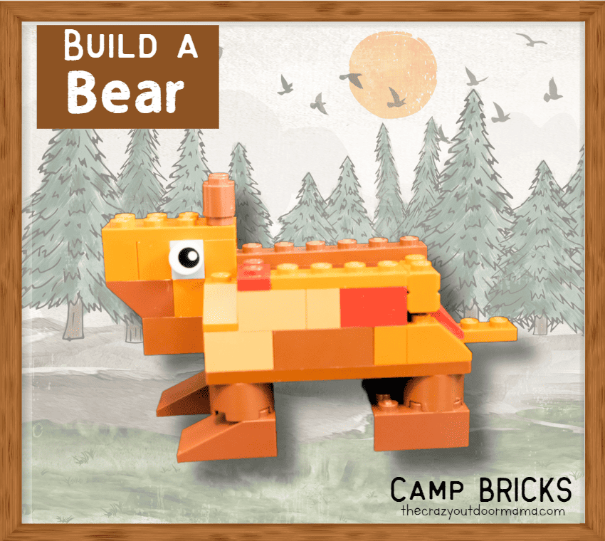 lego bear building challenge camp brick