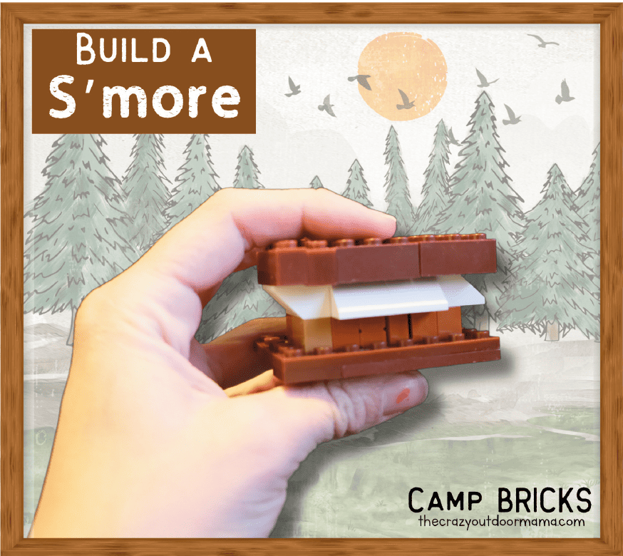 s'more built out of legos 